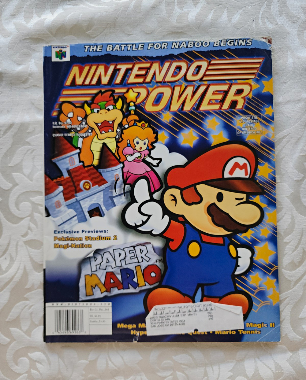 Nintendo Power Issue 151 May 2001 Paper Mario Cover, w/POSTER